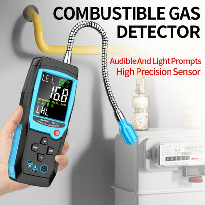 Gas Leak Detector Combustible Gas Detector Aicevoos AS-F12 Natural Gas Methane Tester Sound Light Alarm Electrochemical Sensor Home Industrial Safety