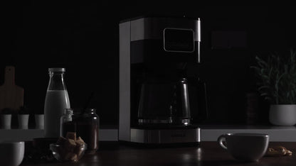 Programmable Drip Coffee Maker 10-Cup Touchscreen Pause and Serve Stainless Steel Carafe Keep Warm Auto Shut-Off for Home Kitchen Office Black