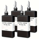 Set of 4-Black/ 350 Milliliter
