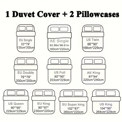 Floral Duvet Cover Set 3 Piece - Zipper Closure Patchwork Comforter Cover with 2 Pillowcases, All-Season Lightweight Kids Bedding Set, Pastoral Flower Plaid Print, Twin Full Queen King