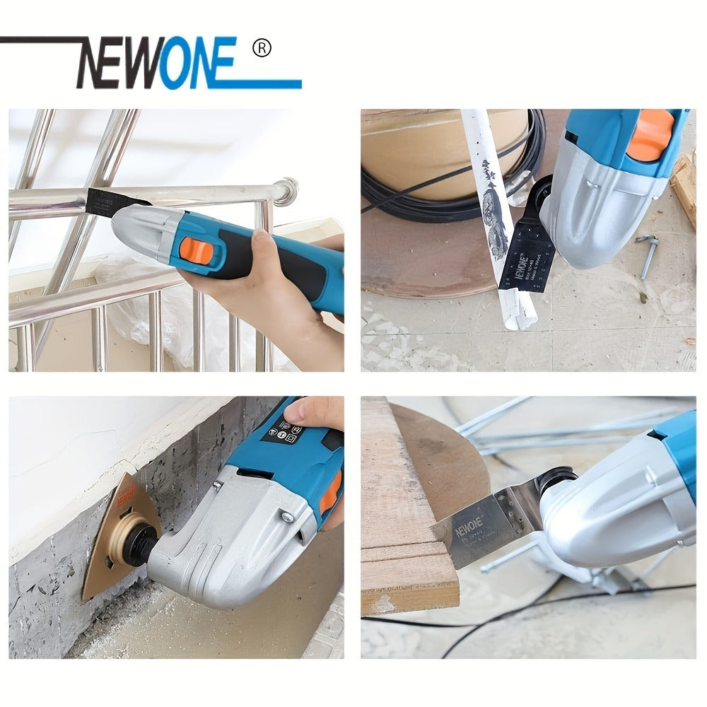 Oscillating Multitool Kit 2.5 Amp Corded, 6-Speed Variable, 3° Oscillation Angle, Cutting Tool for Wood Metal Plastic, High-Precision Renovator Tool for DIY Projects & Home Repairs, Accessories Included