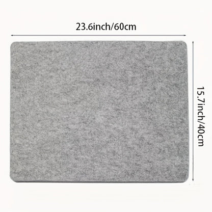 Ironing Pad Heat Resistant Felt Ironing Mat Non-Slip Portable Ironing Board Cover for Tabletop Countertop Quilting Sewing Laundry Steaming Apartment Dorm Dark Gray