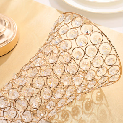Crystal Trumpet Flower Vase Centerpieces for Wedding Table – Bling Wrought Crystal Vases for Party, Anniversary, Birthday, Banquet & Home Decor, Gold & Silver, 2pcs or 10pcs Set