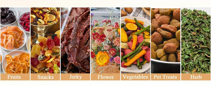 Food Dehydrator 240W with Temperature Control | BPA-Free Dishwasher-Safe Trays, Electric Food Dryer for Jerky, Fruits, Herbs & Vegetables, Recipe Book Included – 5-Tray & 8-Tray Options