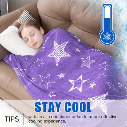 Cooling Blanket for Hot Sleepers - Summer Lightweight Breathable Throw Blanket Double-Sided Soft Cool Blanket for Bed Couch Sofa Night Sweats Hot Flashes Relief Tie-Dye & Solid Colors