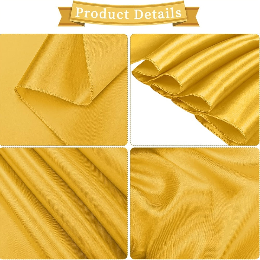 Satin Chair Sashes Bows 50pcs – 7x108 Inch Chair Waist Belt Bow Ties for Wedding Reception, Banquet, Party, Hotel & Event Chair Cover Decoration