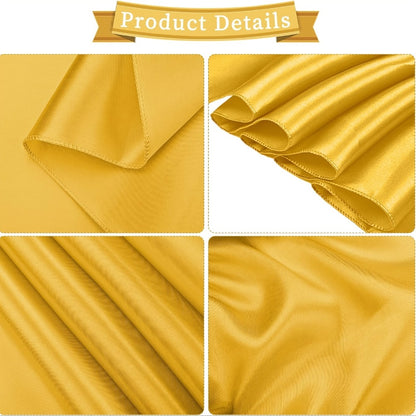 Satin Chair Sashes Bows 50pcs – 7x108 Inch Chair Waist Belt Bow Ties for Wedding Reception, Banquet, Party, Hotel & Event Chair Cover Decoration