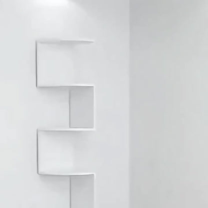 Corner Wall Shelf 3-5 Tier Floating Hanging Corner Shelf Wall Mounted Storage Organizer for Living Room Bedroom Kitchen Bathroom Office