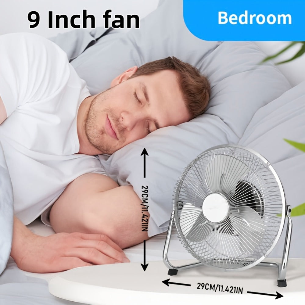 Industrial Floor Fan – Heavy Duty Metal Stand Fan with 3 Speed Settings & 360° Tilt, High Velocity Airflow for Warehouse, Workshop, Garage, Factory & Basement – 4/9/14/20 Inch