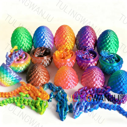 Dragon Egg Decorative Sculpture Set 40-Piece – 20 Mini Dragons & 20 Dragon Eggs Figurines, 4.92" Dragons & 2.2" Eggs, Fantasy Home Decor for Office, Living Room, Holiday Party & Collectors Gift