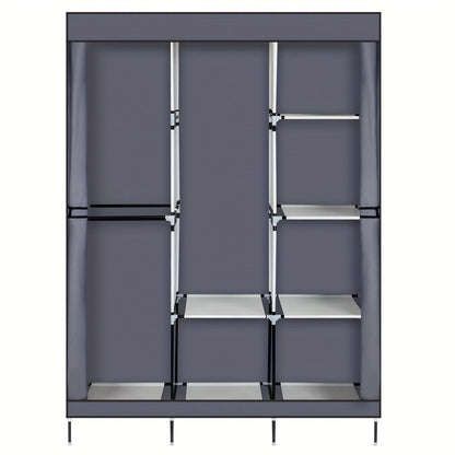 Portable Closet Wardrobe Organizer 71" Clothes Rack with Shelves, Freestanding Bedroom Storage Closet System