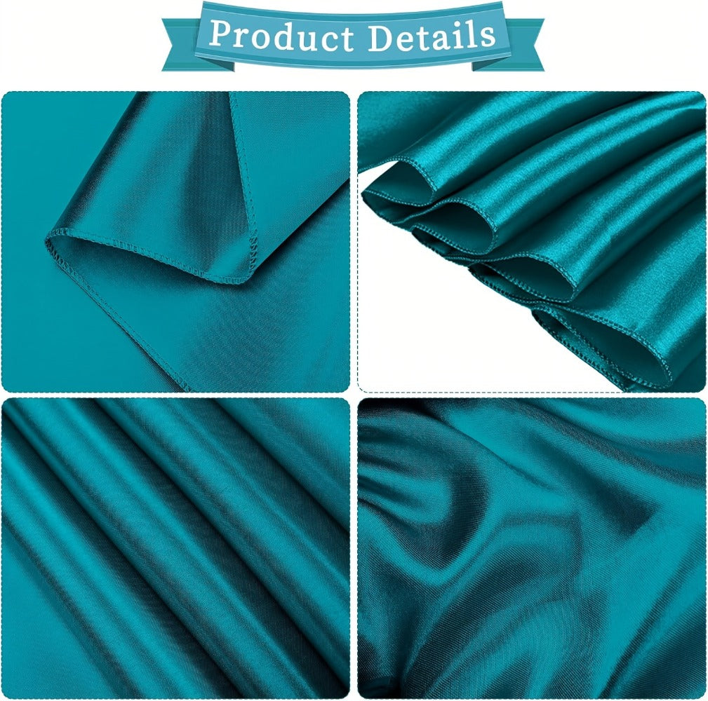 100pcs Satin Chair Sashes Bows for Wedding Banquet Party Event Decoration – 13 Colors, 18×275cm