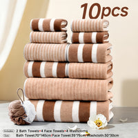 Brown 10-piece Set B (send Bath Ball)
