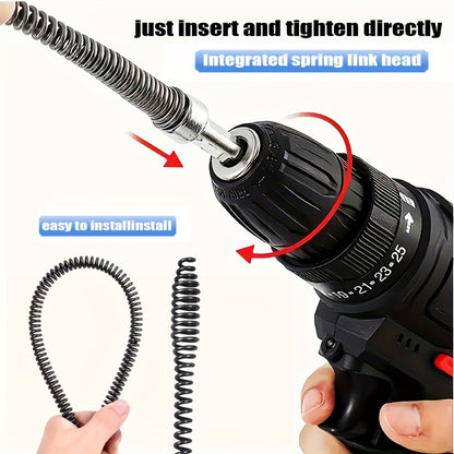 Drain Snake Pipe Unclogger 59 Inch Flexible Hair Clog Remover Tool for Sink, Toilet & Bathroom Drain – Reusable Plumbing Snake Drain Cleaner, Easy to Use