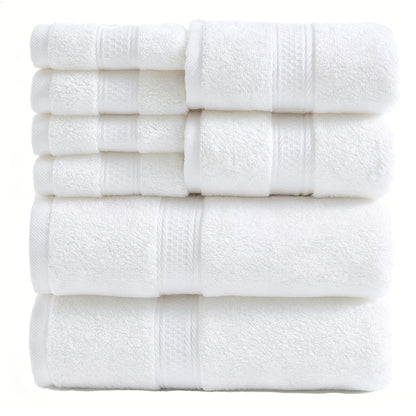Luxury Soft Towel Set 8 or 16 Piece - Thickened Quick Dry Skin Friendly High Absorbency Bath Towels Hand Towels Washcloths | 13+ Colors | Home Hotel Travel Fitness Spa Gift Set