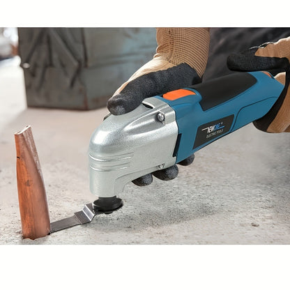 Oscillating Multitool Kit 2.5 Amp Corded, 6-Speed Variable, 3° Oscillation Angle, Cutting Tool for Wood Metal Plastic, High-Precision Renovator Tool for DIY Projects & Home Repairs, Accessories Included