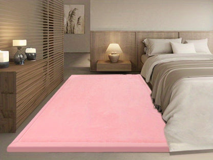 Memory Foam Area Rug Tatami Mat Non-Slip Coral Velvet Floor Mat for Living Room Bedroom Kids Playroom Yoga — Multiple Sizes & Colors