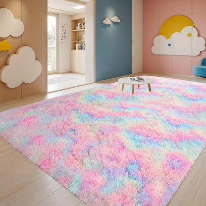 Shag Rug Fluffy Thick Area Rug - Soft Fuzzy Tufted Plush Carpet for Bedroom & Living Room | Machine Washable Non-Slip Floor Mat in Multiple Colors & Sizes | Cozy Home Decor Room Accent Rug