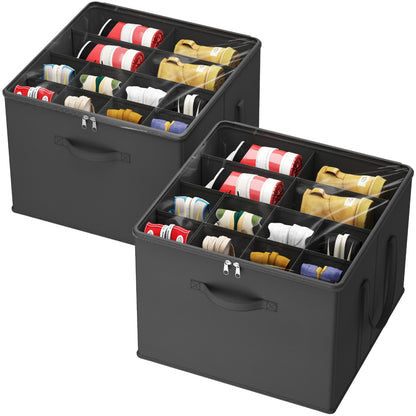 Shoe Storage Organizer with Clear Cover – Foldable Shoe Box for Closet, Fits 12-16 Pairs, Reinforced Handles, Dust-Proof Non-Woven Fabric, Space-Saving Stackable Design for Boots Heels Sneakers, 1/2/3 Pack