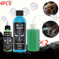 Green soap 1.01oz + blue soap 5.07oz - with 2 squeeze bottles