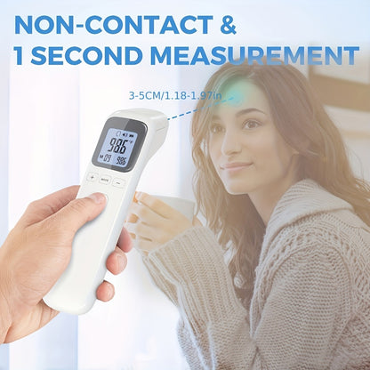 Blood Pressure Monitor Wrist & Forehead Thermometer 2-in-1 Set, Rechargeable with 2x99 Memory, Large LCD, Voice Broadcast, Adjustable Cuff