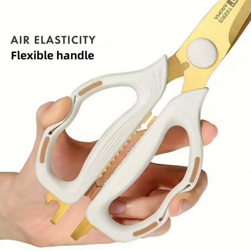 Heavy Duty Kitchen Scissors Multipurpose – Sharp Rust-Proof Stainless Steel Shears for Meat Poultry Vegetables Herbs Fish, Professional Chef Scissors for Home Restaurant Office Outdoor