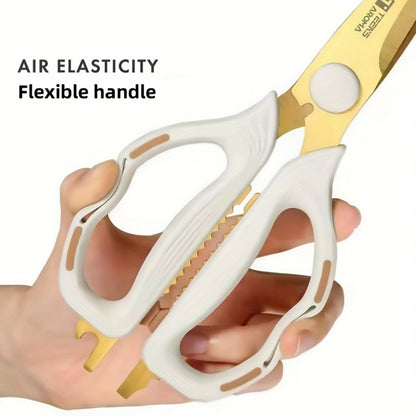 Heavy Duty Kitchen Scissors Multipurpose – Sharp Rust-Proof Stainless Steel Shears for Meat Poultry Vegetables Herbs Fish, Professional Chef Scissors for Home Restaurant Office Outdoor