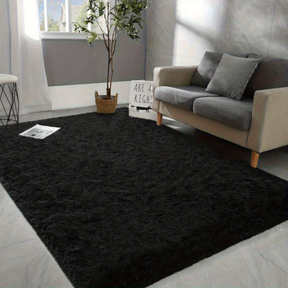 Shaggy Area Rug Soft Plush Fuzzy Carpet Non-Slip Tie-Dye Design for Bedroom Living Room Nursery Dorm — Pet Friendly Machine Washable Multiple Sizes & Colors