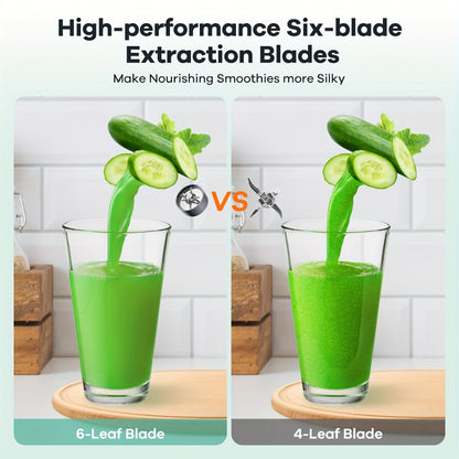 Personal Blender & Smoothie Maker 12-in-1 – High-Powered Protein Shake Mixer, Multi-Function Grinder, BPA-Free with Portable Cup