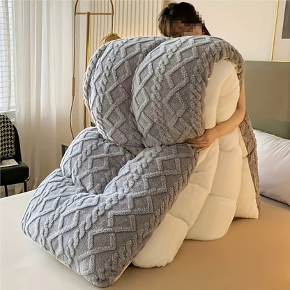 Taffeta Comforter All Season – Soft, Thick & Warm Quilt for Bedroom, Guest Room & Hotel | Machine Washable | Twin Full Queen King