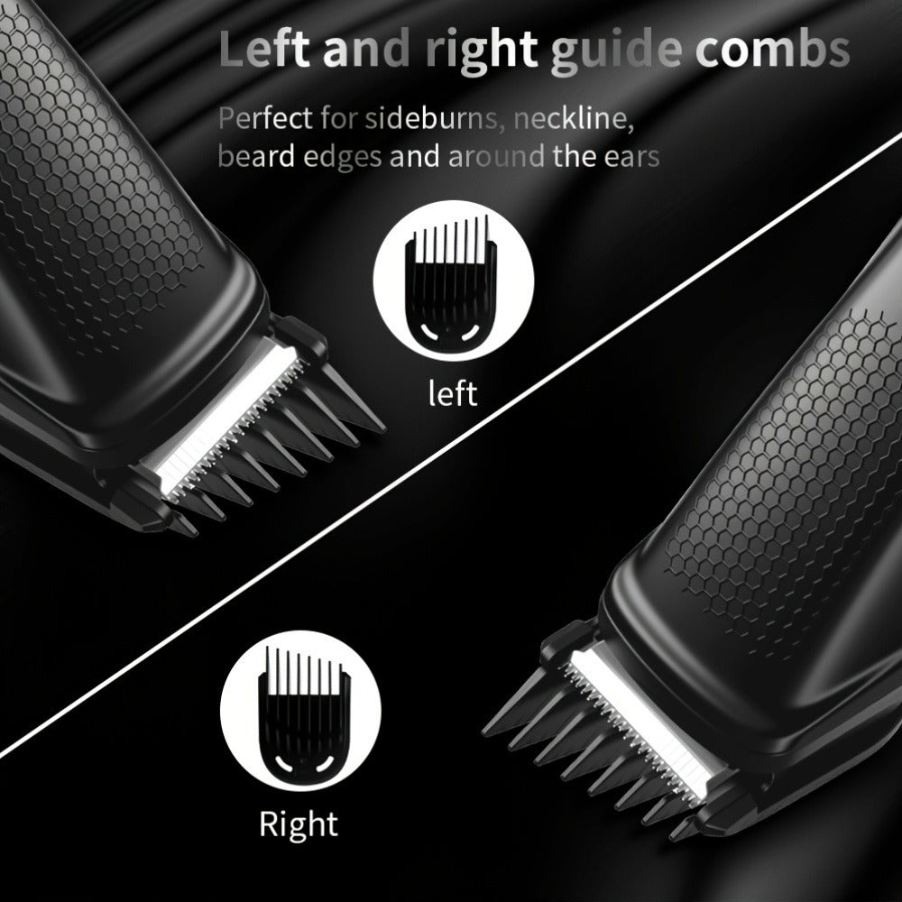 Beard Trimmer for Men Cordless Hair Clipper Electric Shaver Facial Mustache Body Hair Grooming Kit USB Rechargeable All-in-One Grooming Tool Gift for Men Black