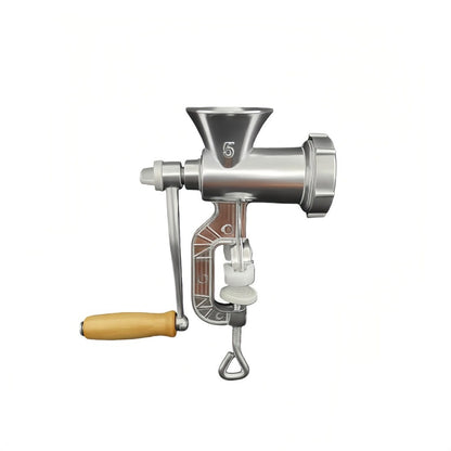 Manual Meat Grinder with Table Clamp Heavy Duty Stainless Steel Hand Crank Food Processor for Grinding Meat Vegetables & Spices – No Electricity Required