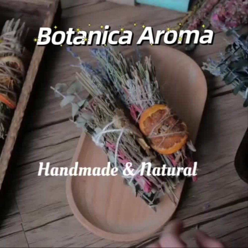Rosemary Cinnamon Dried Flower Bundles 5pcs – Handmade Aromatic Home Decor Sticks with Bay Leaves & Daisies, Festival Gift
