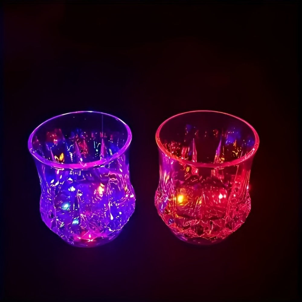 LED Light-Up Cups Glow in the Dark – Pineapple Induction Party Cups for Birthday Christmas Disco Valentine's Day (6.76oz)