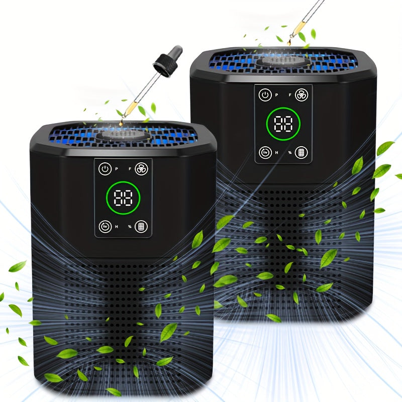 Pet Air Purifier for Home – ULPA Filter Removes Dust, Odor & Smoke, Quiet Sleep Mode, Ambient Light, 4 Modes & 9 Timer Settings for Bedroom, Office & Living Room