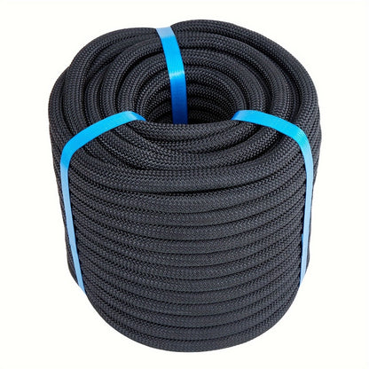 Double Braided Nylon Rope 1/2 Inch Heavy Duty Polyester – 100ft 150ft 200ft Multi-Color for Anchoring Towing Cargo Sailing Dock Lines & Outdoor Use