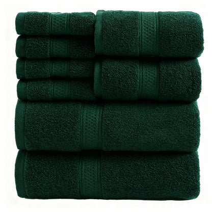 Luxury Soft Towel Set 8 or 16 Piece - Thickened Quick Dry Skin Friendly High Absorbency Bath Towels Hand Towels Washcloths | 13+ Colors | Home Hotel Travel Fitness Spa Gift Set