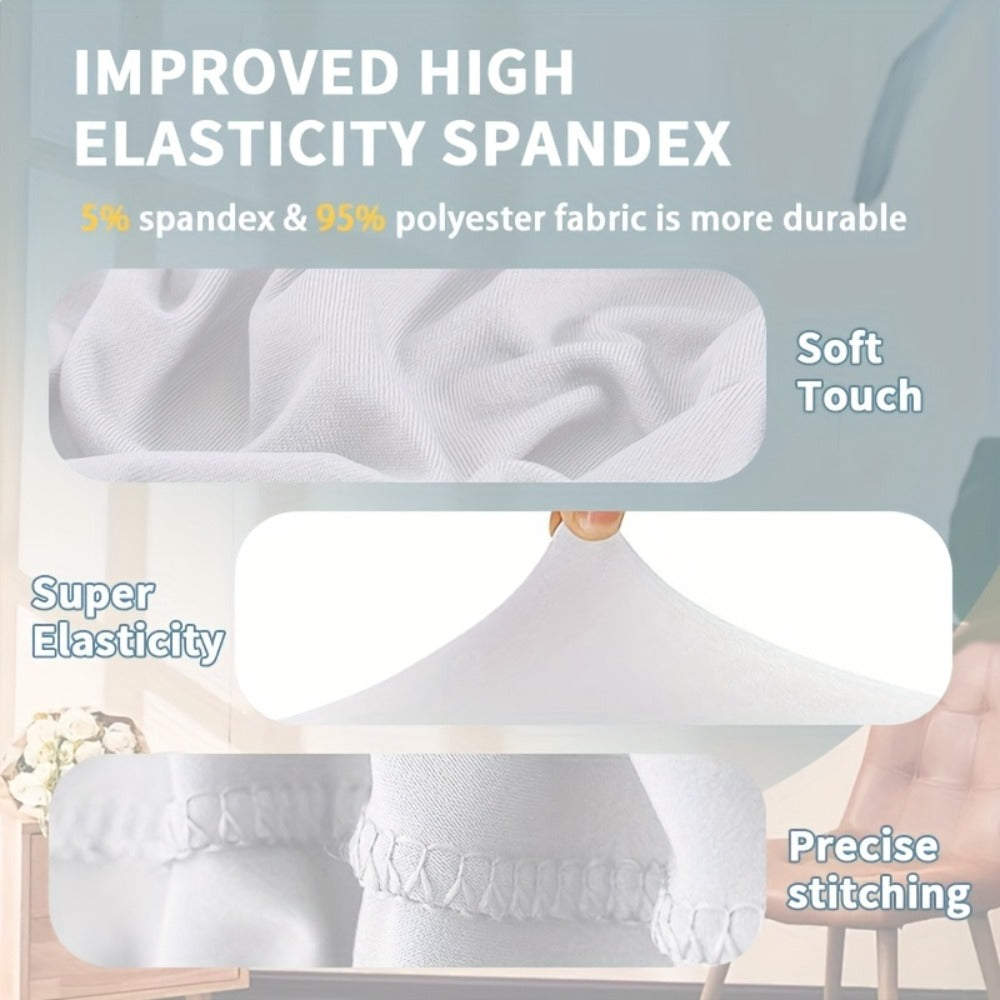 Spandex Chair Covers Bulk, Elastic Stretch Universal Fit Banquet Chair Protectors — Machine Washable Wedding Chair Covers for Weddings, Parties, Banquets & Events | Black & White | 30-150 Pack