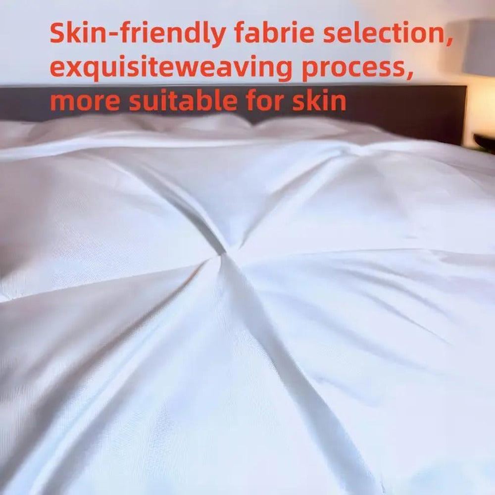 Hotel Quality Pillow Soft Polyester Fiber Deep Sleep Neck Support - No Collapse All Season Machine Washable Satin Cover Zipper Closure White Grey 1pk 4pk Bed Pillow for Home Hotel Bedroom