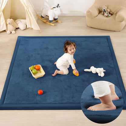 Memory Foam Area Rug Tatami Mat Non-Slip Coral Velvet Floor Mat for Living Room Bedroom Kids Playroom Yoga — Multiple Sizes & Colors