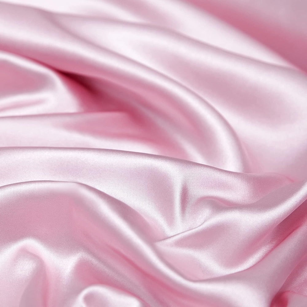 Satin Bed Sheet Set 4 Pcs – Luxury Silky Smooth Hotel-Quality Bedding, Wrinkle-Free Deep Pocket Fitted Sheet, All-Season Elegant Satin Sheets – Twin, Full, Queen & King, Multiple Colors
