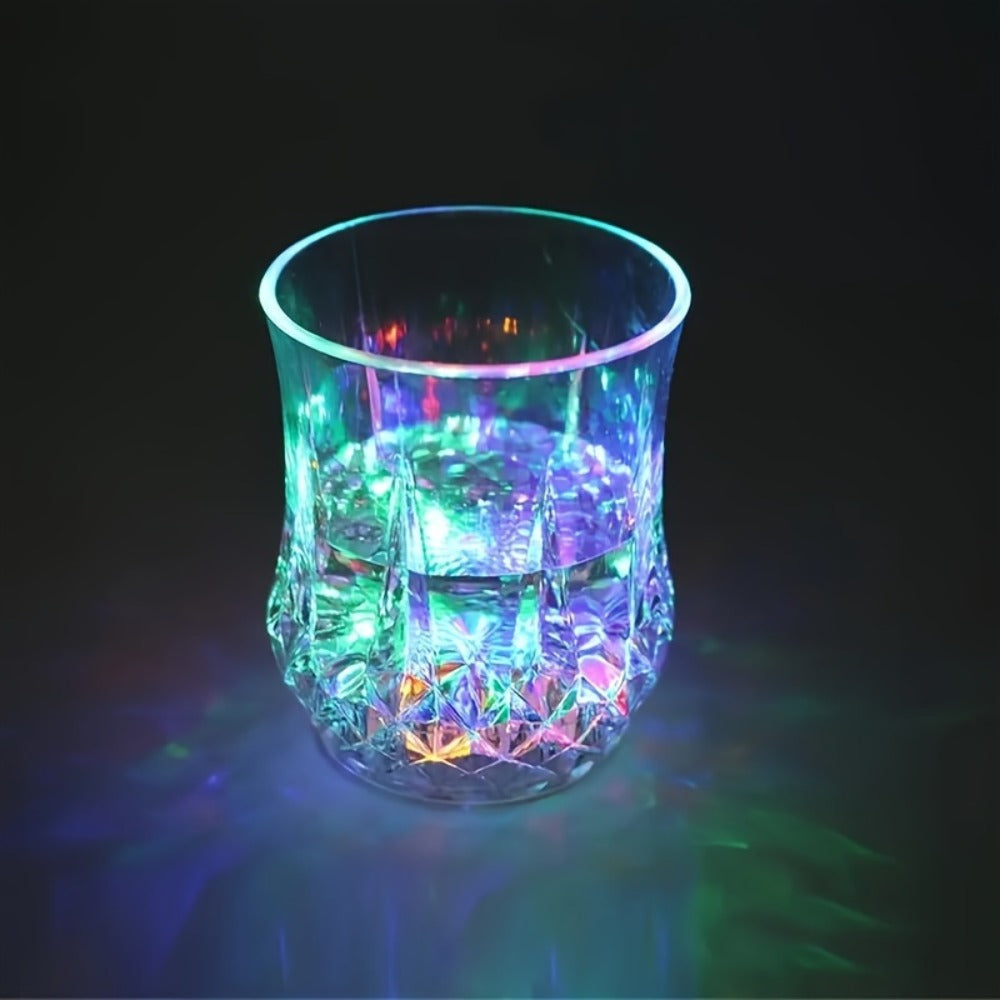 LED Light-Up Cups Glow in the Dark – Pineapple Induction Party Cups for Birthday Christmas Disco Valentine's Day (6.76oz)