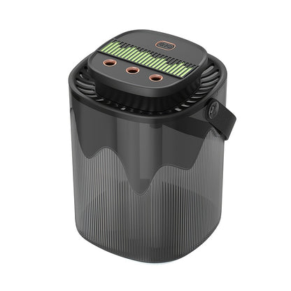 Large Capacity Desktop Humidifier with Night Light – 101oz 3-Nozzle USB Rechargeable Cool Mist Humidifier for Bedroom, Office, Dorm & Home, Quiet Air Humidifier with LED Night Light, Holiday Gift