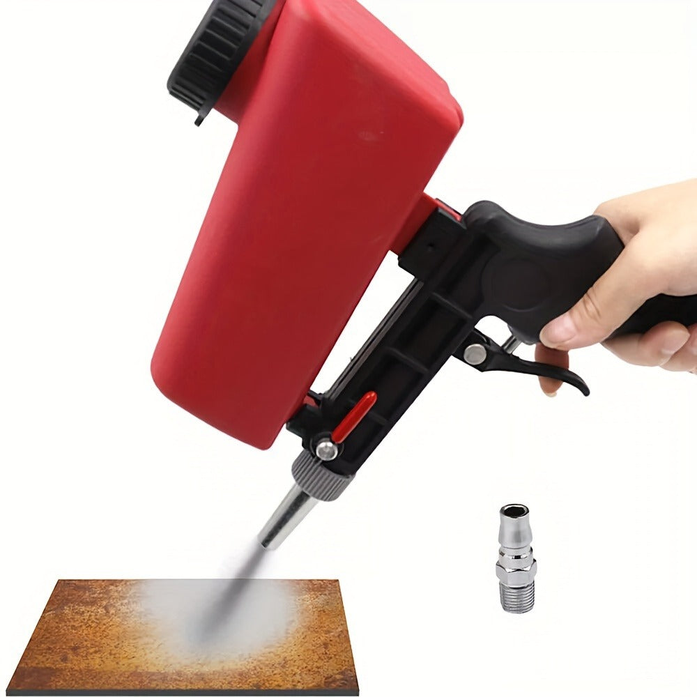 Sandblasting Gun Pneumatic 90 PSI Adjustable | Portable Gravity Air Sand Blaster for Rust Removal, Paint Stripping & Surface Prep – Compact Blasting Power Tool