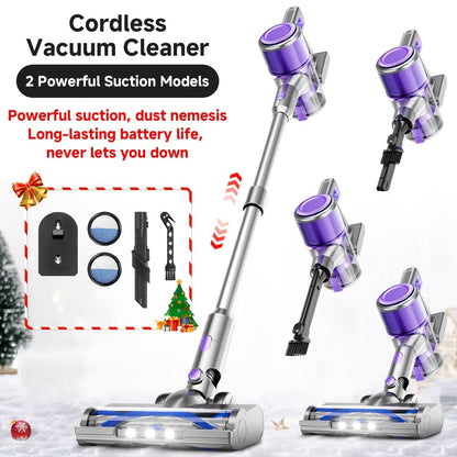 Cordless Stick Vacuum Cleaner 70KPa Brushless Motor 45-Min Runtime Lightweight for Pet Hair Carpet Hard Floor Dust with Cord & Cordless Modes