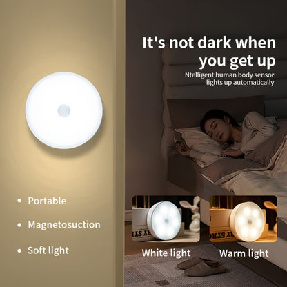 Motion Sensor Night Light 6 Pack Wireless Rechargeable 1000mAh - LED Step Lights with Motion & Light Sensor, Polished Plastic Sconce PVC Shade, Safe Night Lighting for Staircase Bedroom Cabinet Hallway
