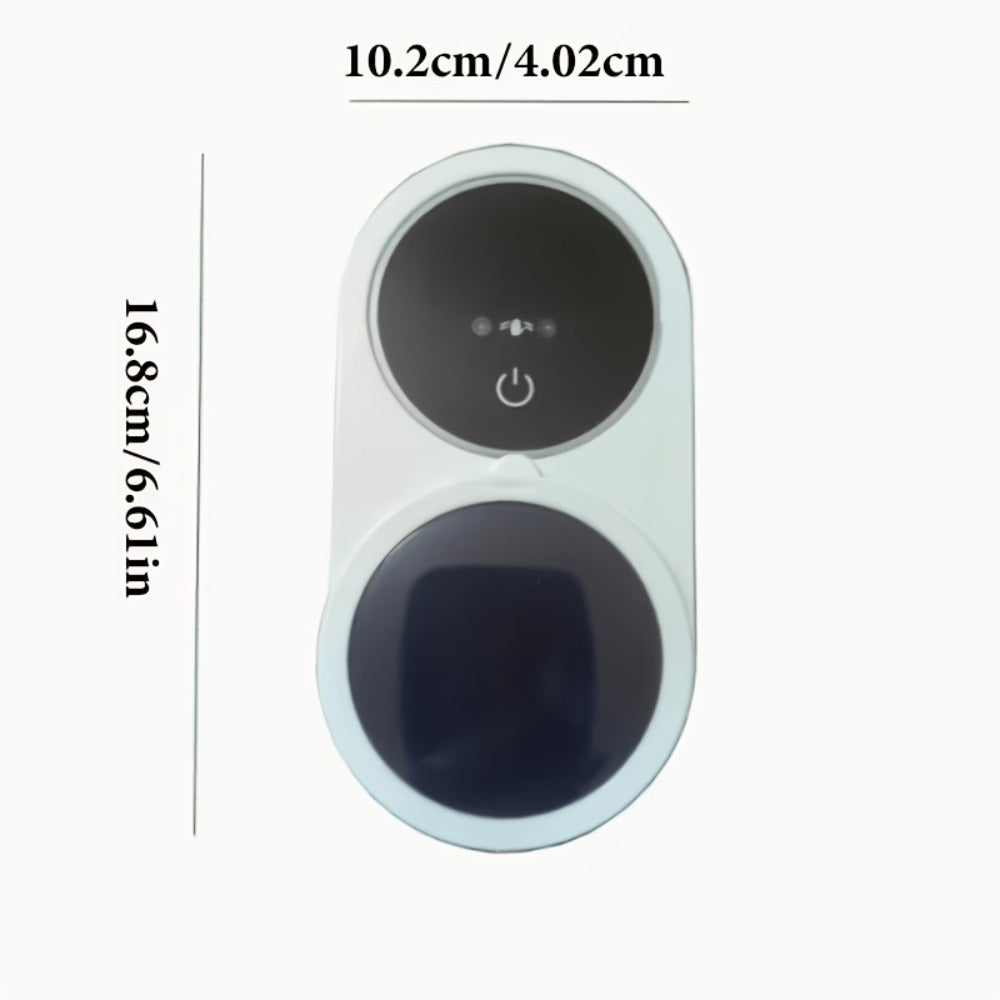 UV Toothbrush Holder Wall Mounted, Smart Double Toothbrush Sanitizer with Auto Dry & Sensor Door, USB Rechargeable, No-Drill Bathroom Storage with Battery Display – Hygienic Oral Care Organizer