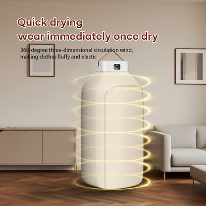 Mini Dryer Machine 600W Portable Clothes Dryer Dual Mode Quiet Operation Timer 1H 2H 8H Energy Efficient for Apartments Dorms RVs Travel Small Spaces Basic Premium