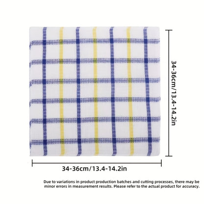 Kitchen Dishcloths Set 12 Pack - Soft Absorbent Reusable Cleaning Cloths, Quick Dry Square Dish Towels for Household, Car & Surface Wiping