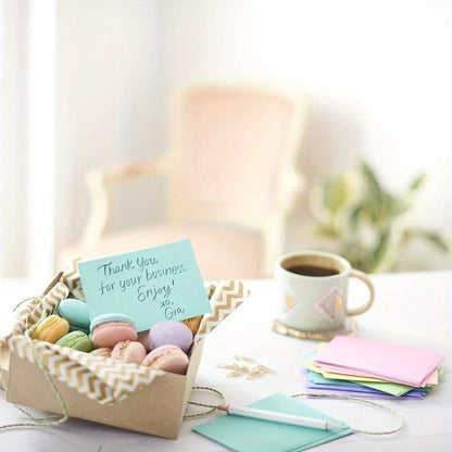 Blank Cards with Envelopes 4x6 Inch | 40 or 80 Sets Colorful Rainbow DIY Greeting Cards | Single Panel Holiday Christmas Birthday Note Cards Bulk Set | A Colors & B Colors for Crafts, Invitations, Thank You